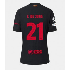 Barcelona Frenkie de Jong #21 Udebanetrøje 2024-25 Kort ærmer